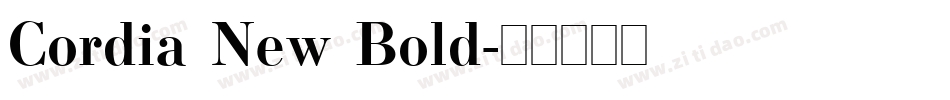 Cordia New Bold字体转换